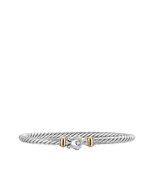 David Yurman White Sterling Cable Flex Bracelet
