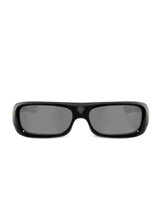 Oakley Gray Biker-Frame Tinted Sunglasses