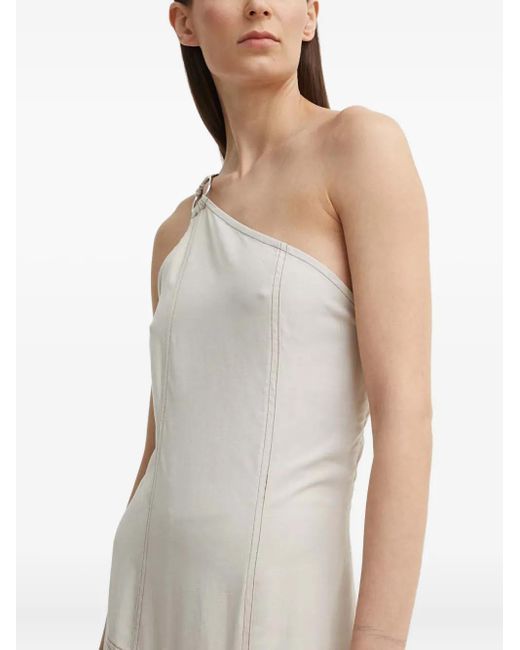 Résumé White Ring Detail One-Shoulder Dress