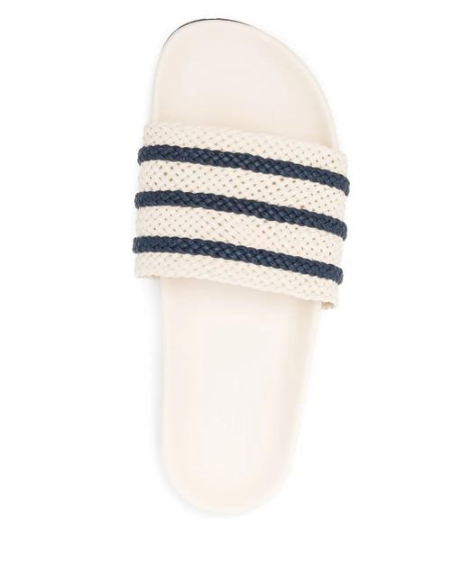Adidas White X Wales Bonner Adilette Slides