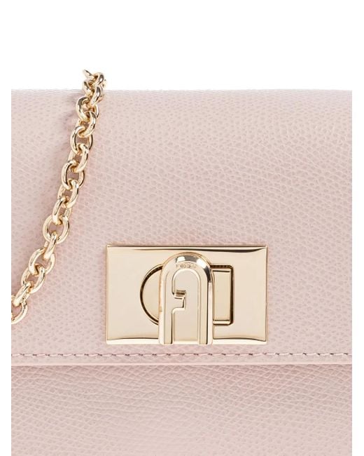 Furla Pink Mini 1927 Chain-Strap Cross Body Bag