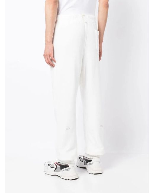 Advisory Board Crystals White Drawstring Track Pants for men