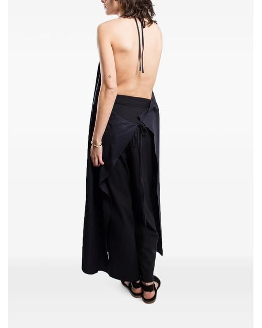 Baserange Black Apron Dress