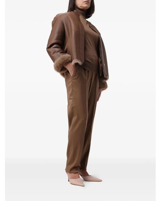 Kiton Brown Fur Jacket