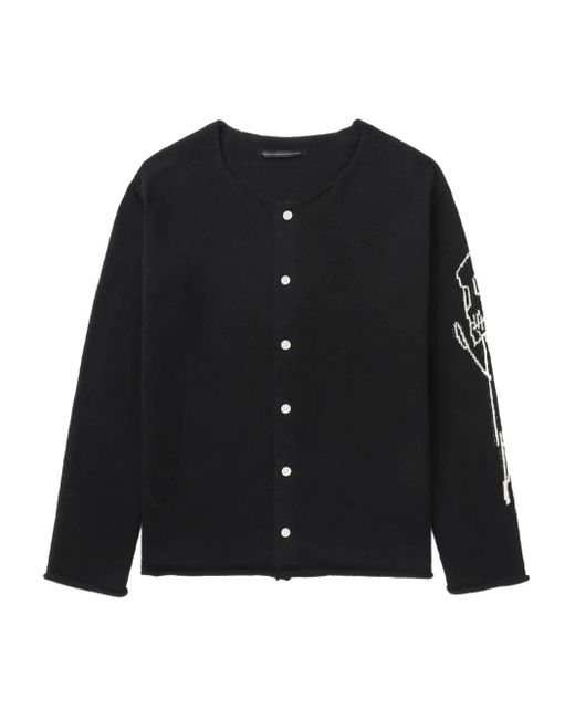 Y's Yohji Yamamoto ロゴ カーディガン ブラック | Lyst