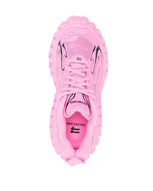 Balenciaga Pink Bouncer Chunky-sole Sneakers