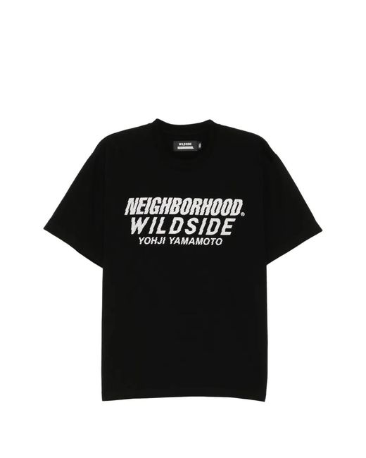 Yohji Yamamoto Black X Neighborhood Short-Sleeved T-Shirt for men
