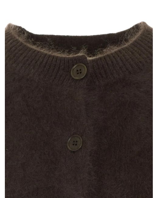 Lisa Yang Black Azalea Brushed Cashmere Cardigan