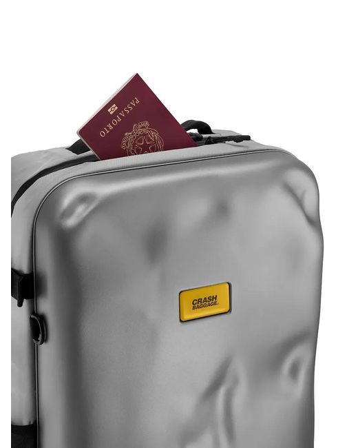 Crash Baggage Gray Iconic 2.0 Hard-Shell Backpack