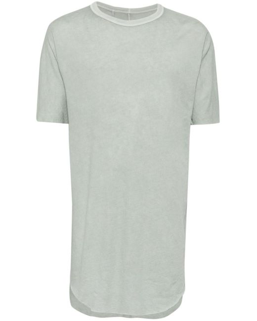 Boris Bidjan Saberi Round-neck short-sleeve T-shirt in Gray für Herren