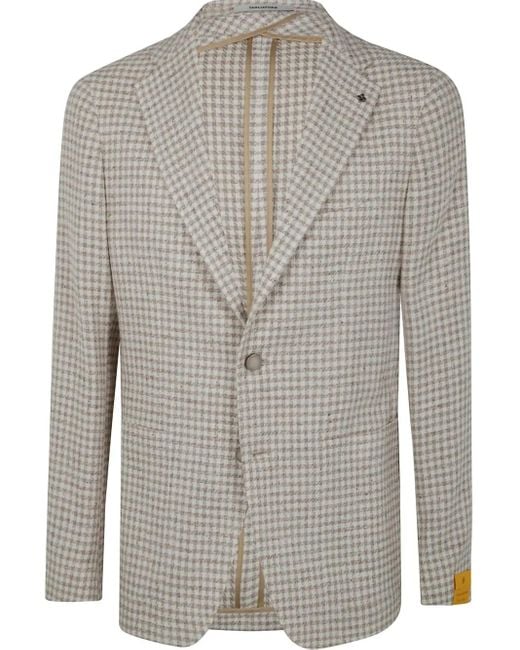 Tagliatore Gray Checked Blazer for men