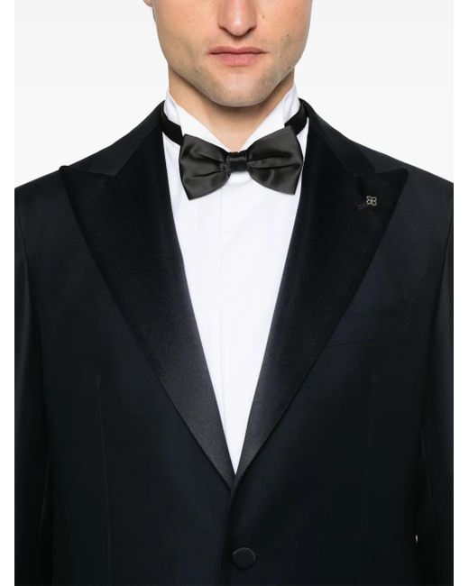 Tagliatore Black Single-Breasted Dinner Suit for men