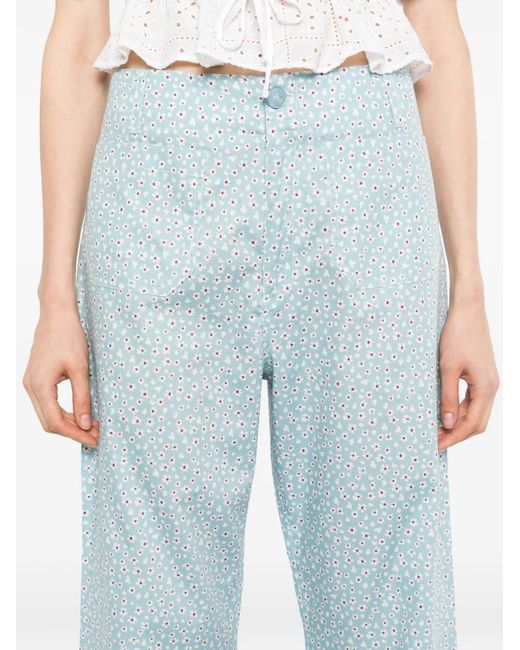 BLAKLACE Blue Floral Trousers