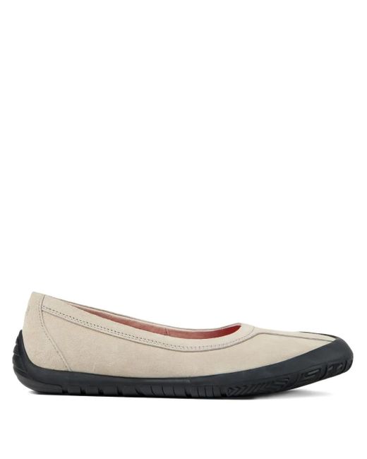 Camper レザーフラットシューズ Natural