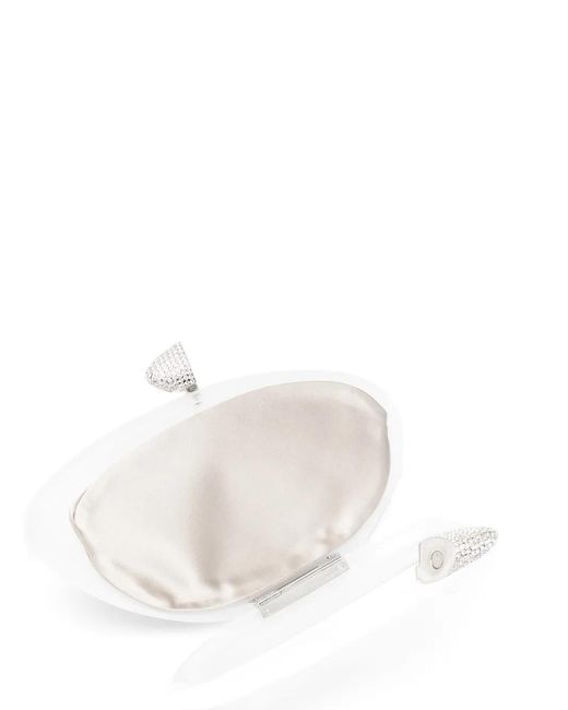 Benedetta Bruzziches White Pochette Armonia À Ornements
