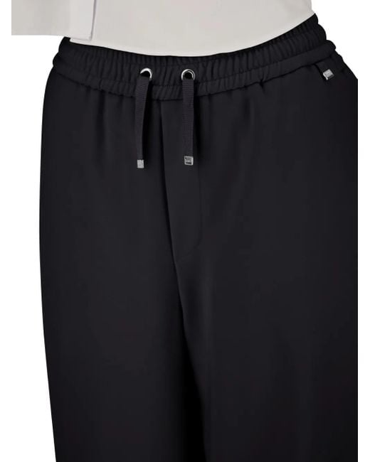 Herno Blue Drawstring-Waist Trousers