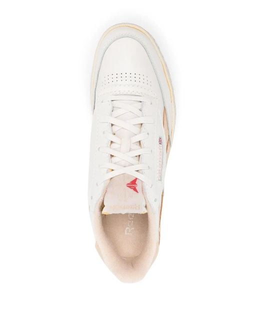 Reebok White Leather Sneakers for men