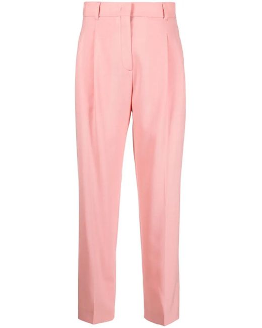 Paul Smith Pink Pleated Wool Trousers