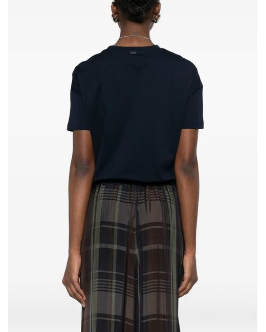 Herno Blue Short-Sleeve Layered T-Shirt