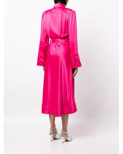 Aje. Belted Shirt Dress in Pink | Lyst