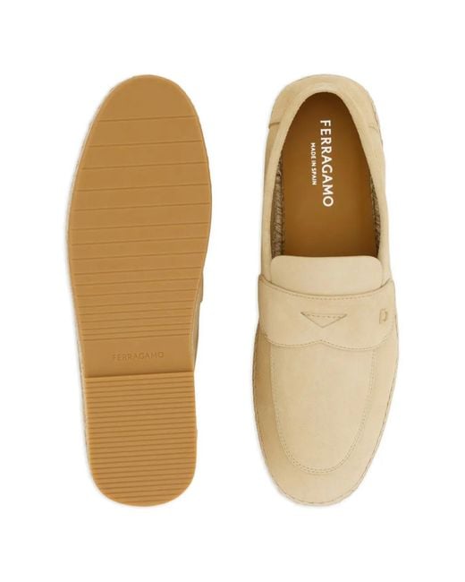 Ferragamo Natural Espadrilles Loafers for men