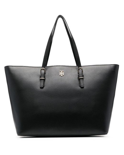 Tommy Hilfiger Medium Timeless Tote Bag in Black | Lyst Australia