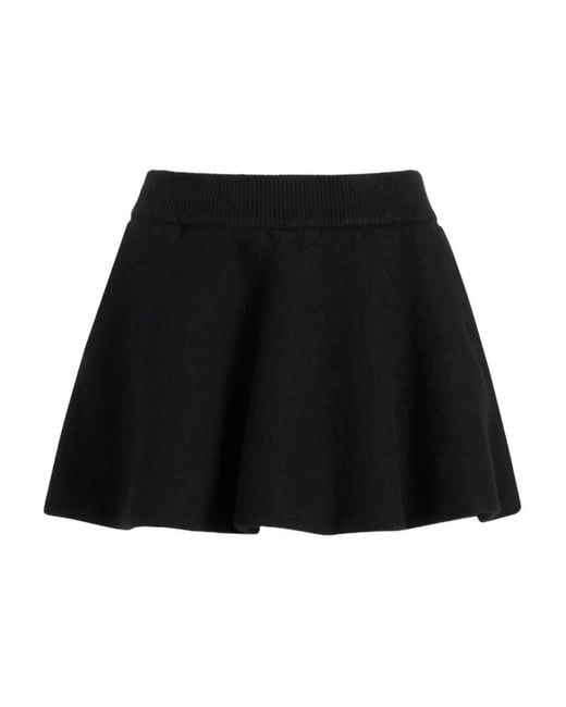 Patou Black A-Line Skirt