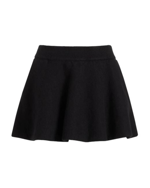 Patou Black A-Line Skirt