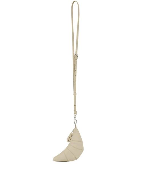 Lemaire White Cross-Body Croissant Coin Purse