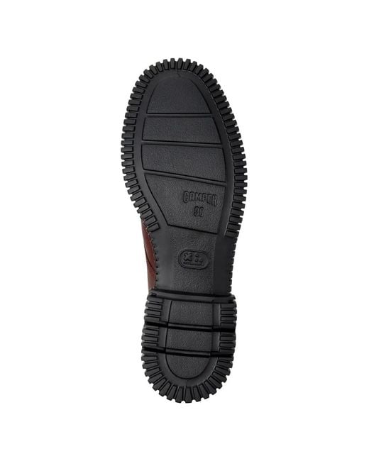 Camper Brown Pix Leather Derby Shoes