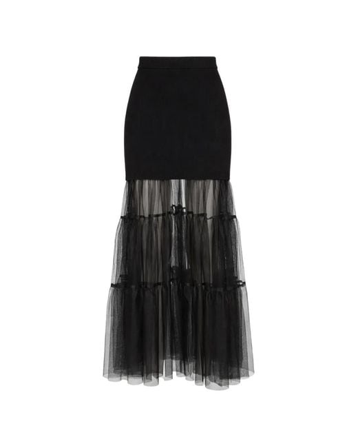 Sea Black Seraphine Tulle Skirt