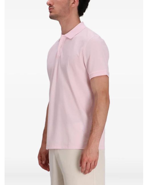 Boss Pink Piqué Polo Shirt for men
