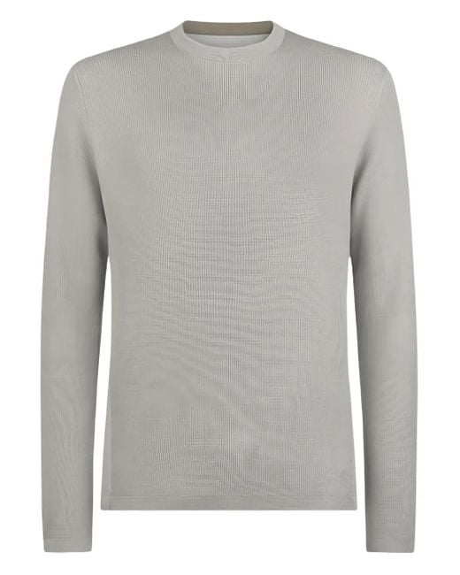 Sease Gray Fine-Knit T-Shirt for men