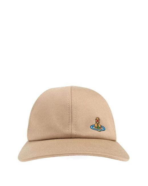 Cappello Da Baseball Con Ricamo Orb di Vivienne Westwood in Natural