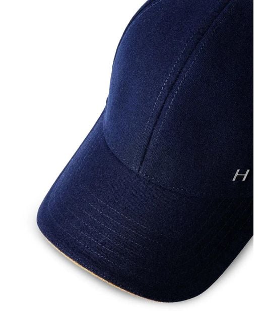 Hackett Blue Logo-Plaque Cap for men