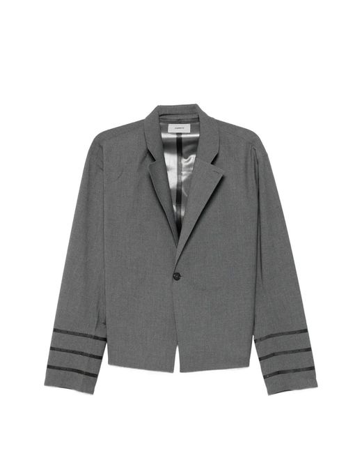 Coperni Gray Sleeveless Buttoned Blazer