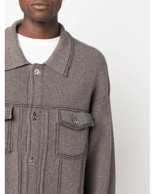 Barrie Gray Oversized Denim Jacket for men