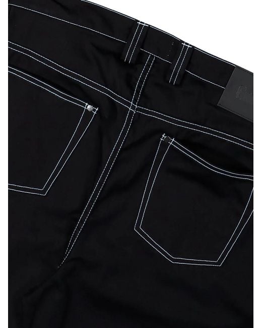 GmbH White Cyrus Double-Zip Wide-Leg Jeans for men