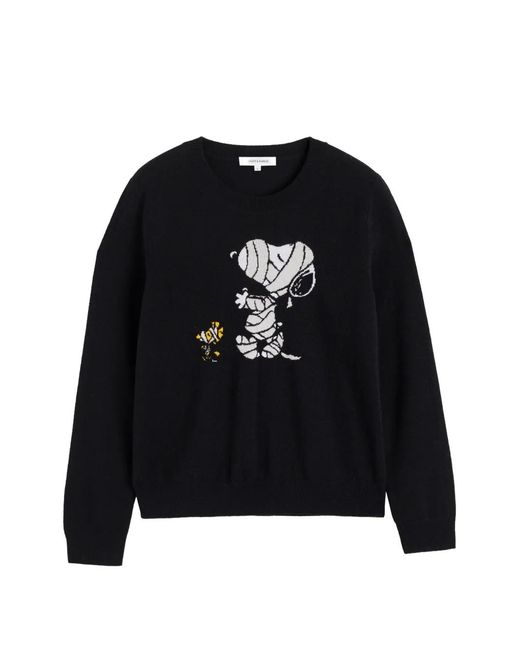 Chinti & Parker Black Snoopy Mummy Sweater