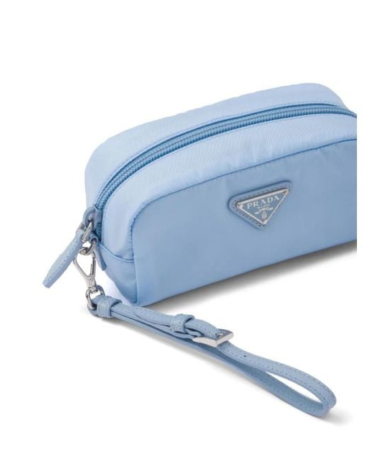 Bolso de mano Re-Nylon con cremallera Prada de color Blue