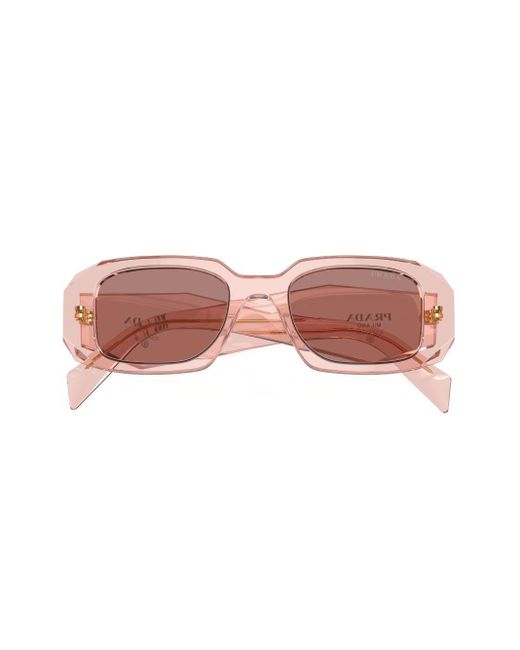 Gafas de sol Prada PR 17WS con montura oval Prada de color Pink