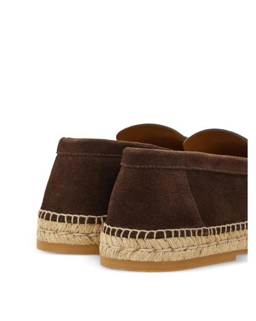 Ferragamo Brown Espadrilles Loafers for men