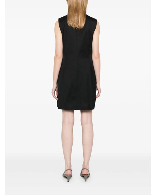 Theory Black Ärmelloses Minikleid Im Blazer-Style