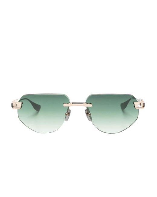 Dita Eyewear Green Grand-imperyn Geometric-frame Sunglasses