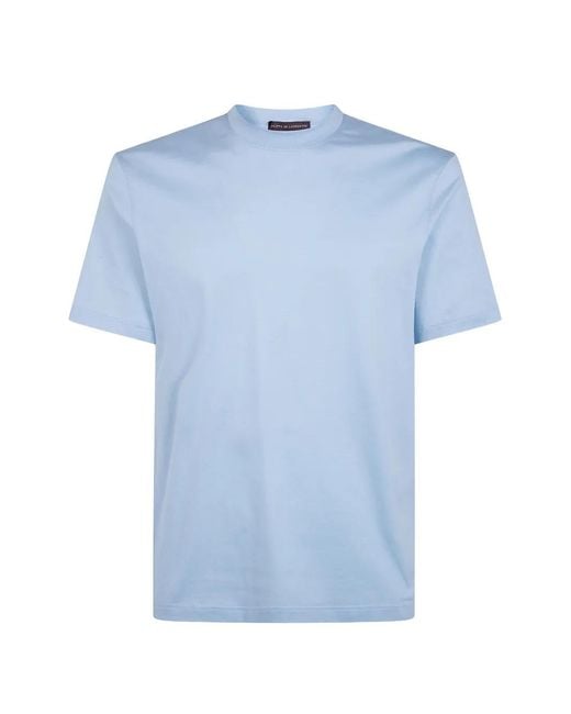 FILIPPO DE LAURENTIIS Blue Crew-Neck T-Shirt for men