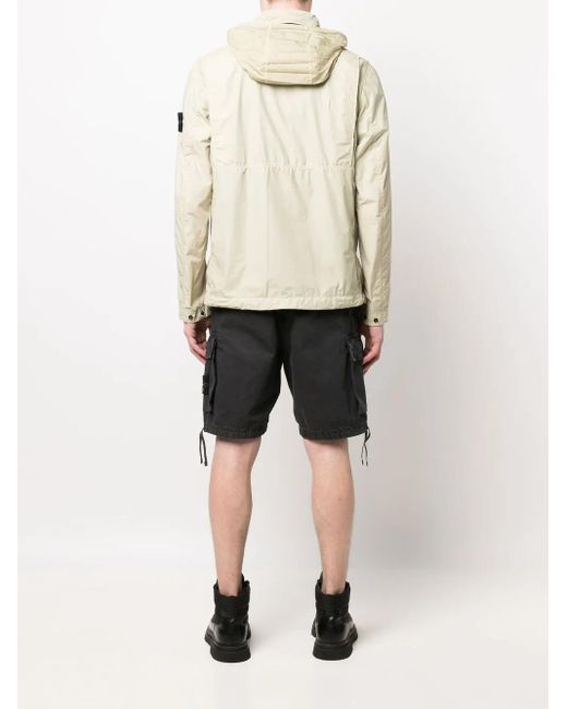 Stone Island Natural Compass-Patch Zip-Up Jacket for men