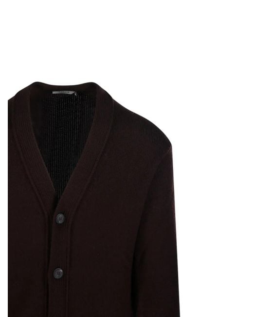 Altea Cardigan mit V-Ausschnitt in Black für Herren