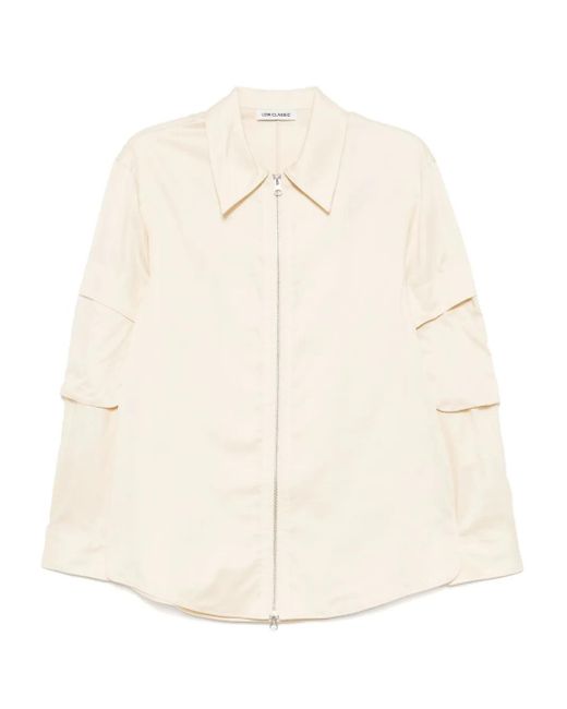 Low Classic ジップアップ シャツ Natural