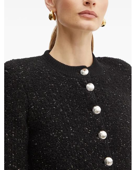 Patrizia Pepe Black Button Pocket Top