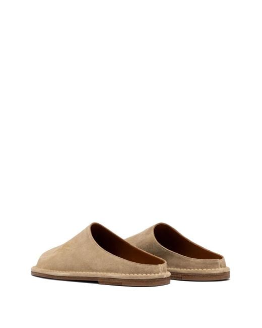 Buttero Brown Suede Slippers for men